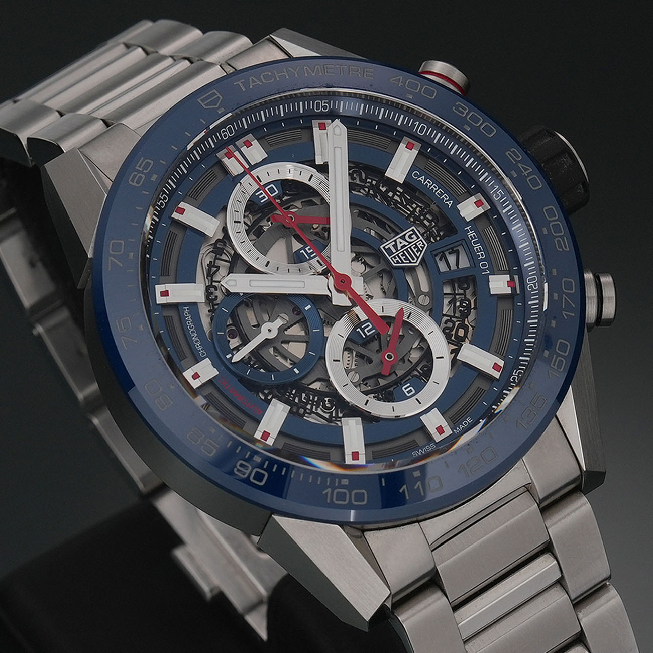 TAG HEUER(USED)태그호이어 까레라 크로노 데이트 스켈레톤